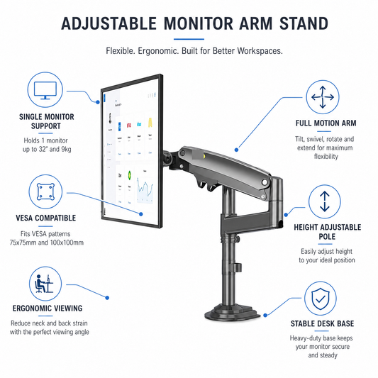Hiwl NB H100 Monitor Arm Mount, 22-35 inch, 2-12 kg