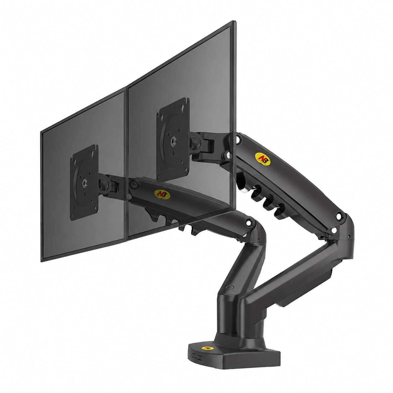 Hiwl NB F160 Dual Monitor Desk Mount, 17-27 inch, 9 kg Per Arm