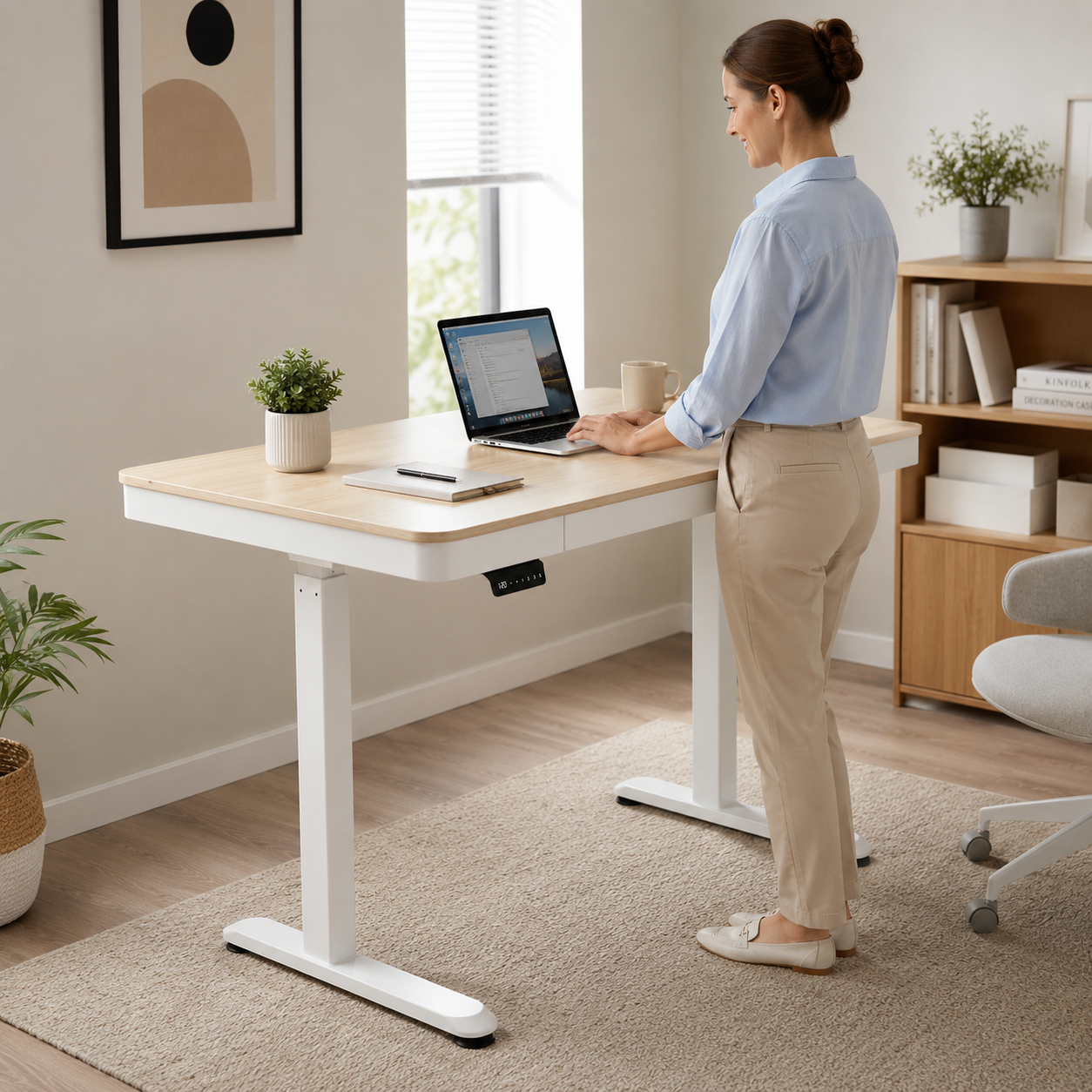 Hiwl Medis Electric Standing Desk, 120 x 60 cm