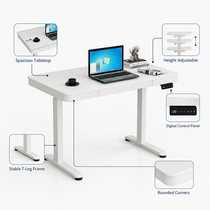 Hiwl Medis Electric Standing Desk, 120 x 60 cm