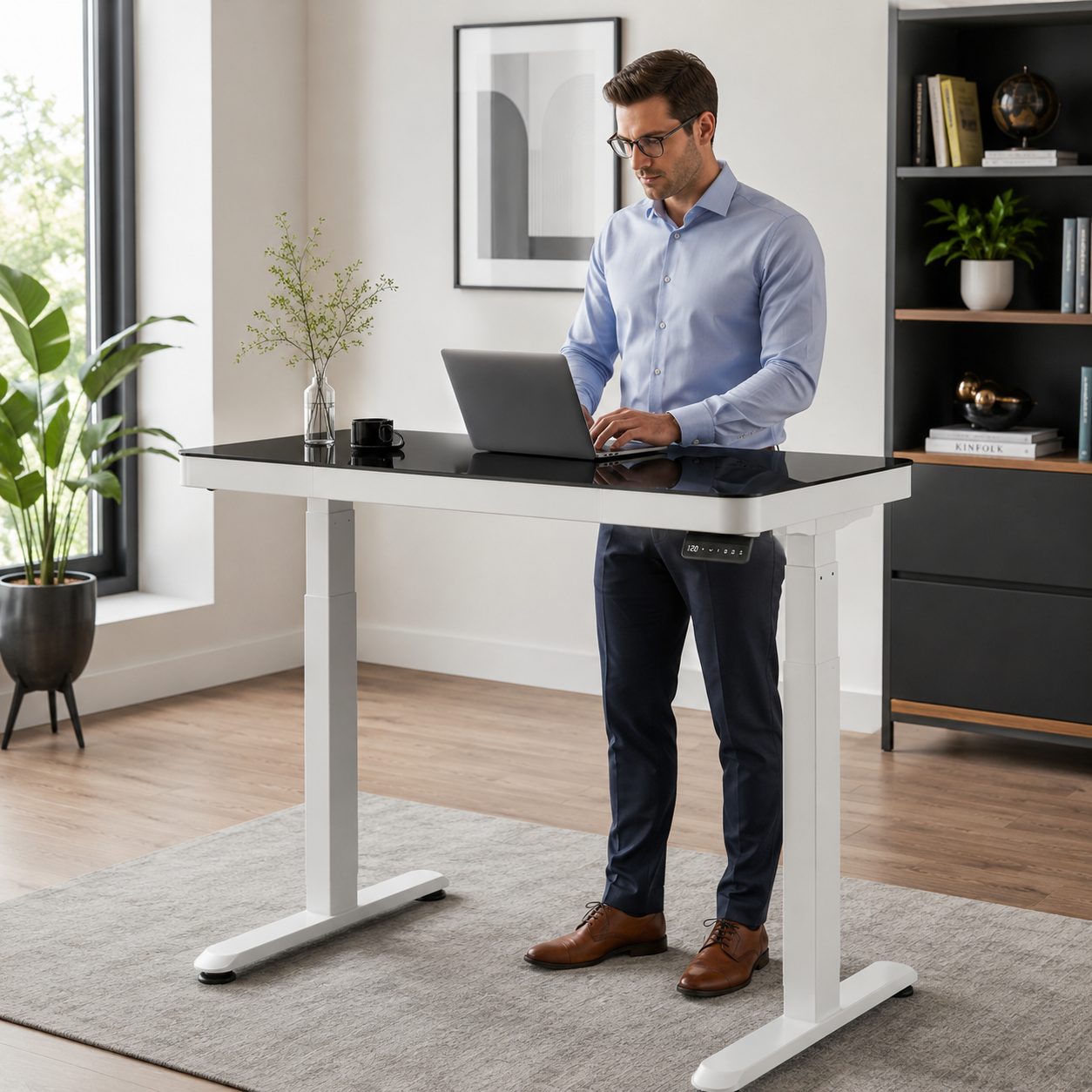 Hiwl Medis Electric Standing Desk, 120 x 60 cm