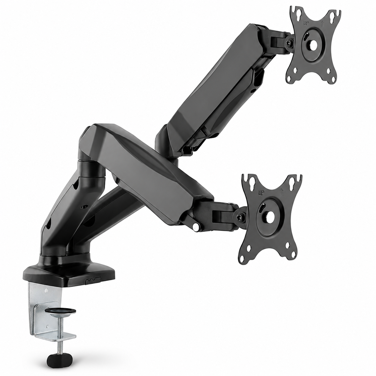 Hiwl Dual Monitor Mobile Base Stand, 13-27 inch, Height Adjustable