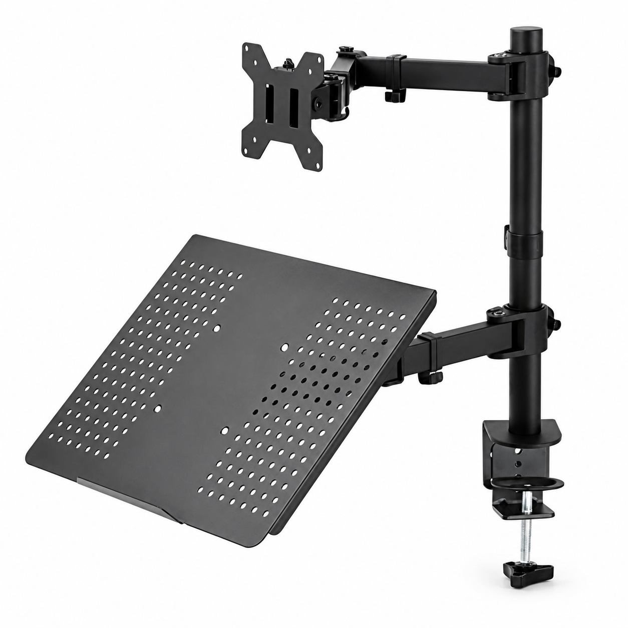 Hiwl Monitor and Laptop Desk Mount, 13-30 inch, Dual Arm