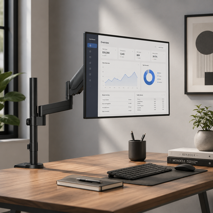 Hiwl Single Monitor Arm Stand, 22-35 inch, 2-12 kg