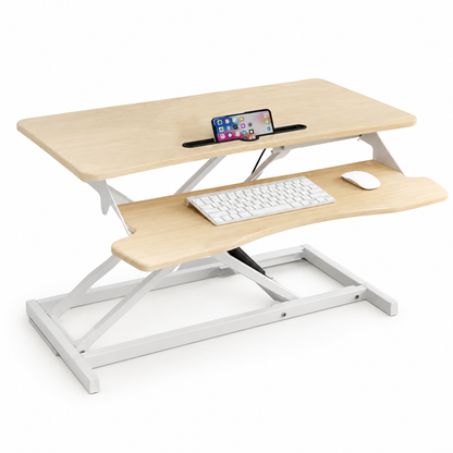 Hiwl Height Adjustable Desk Converter, 80 x 40 x 15 cm
