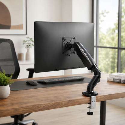 Hiwl Single Monitor Arm Stand, 16-31 inch, Height Adjustable Desk Mount