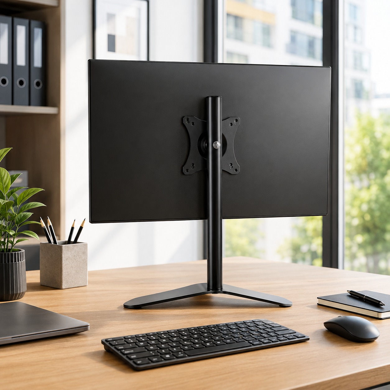 Hiwl Dual Monitor Arm Stand, 13-30 inch, 60 cm Height Adjustable
