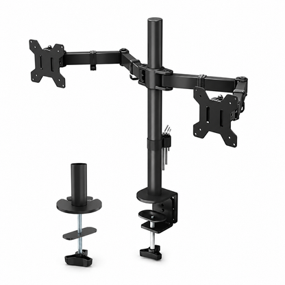Hiwl Double Monitor Arm Stand, 10-30 inch, 360 Rotation