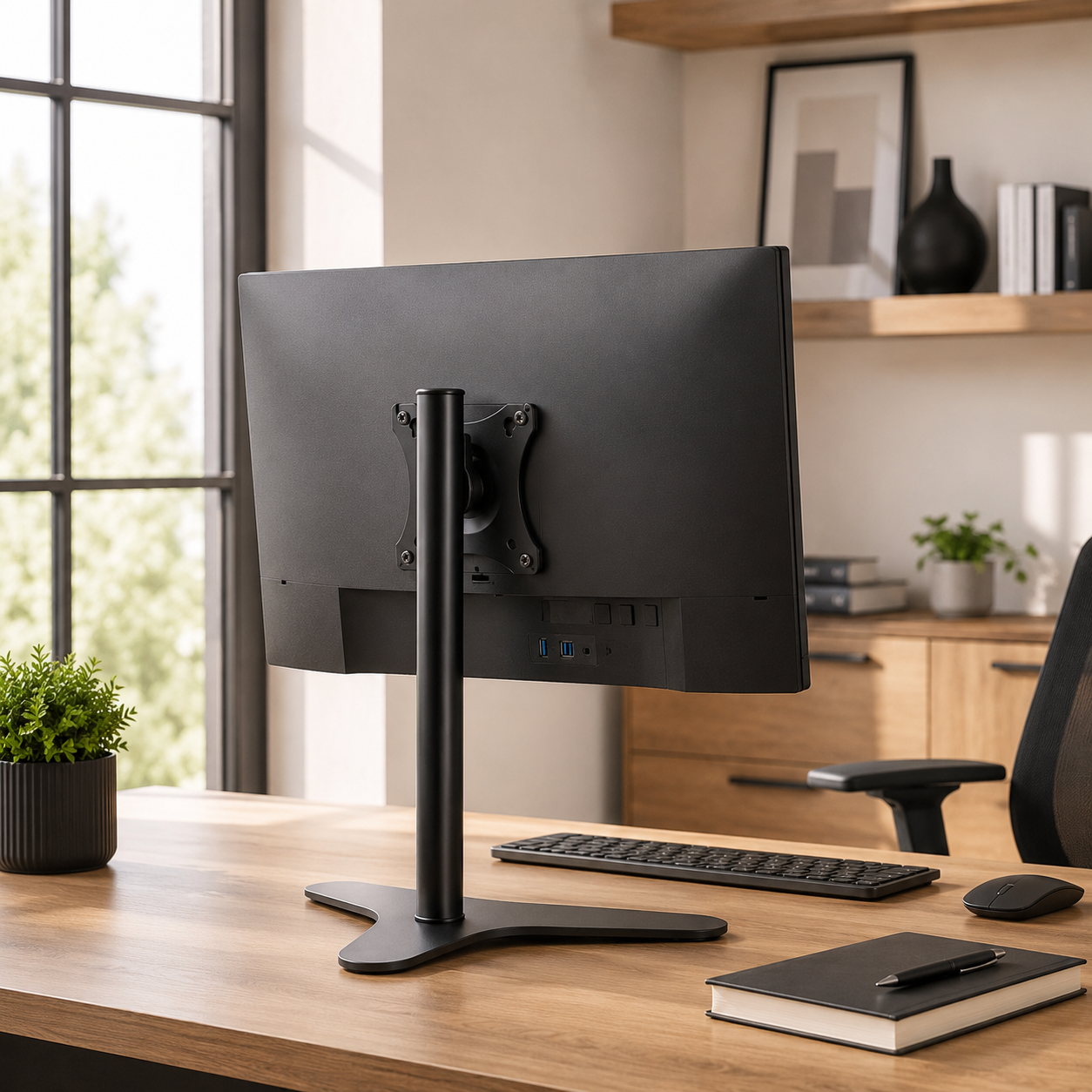 Hiwl Dual Monitor Arm Stand, 13-30 inch, 40 cm Height Adjustable