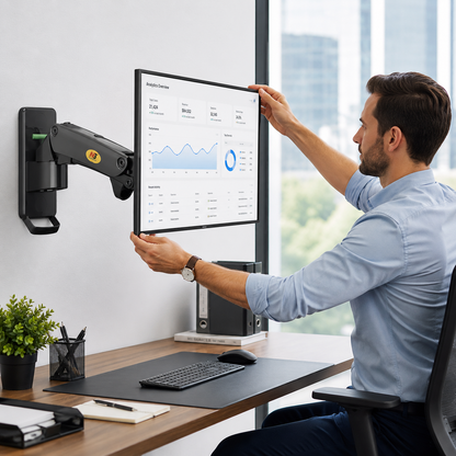 Hiwl NB F120 Monitor Wall Mount, 17-27 inch, Air Pressure Arm