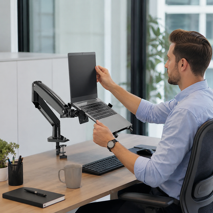 Hiwl NB F80-FP Laptop Monitor Mount, 10-17 inch, 2-9 kg