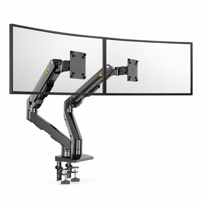 Hiwl NB G55 Dual Monitor Arm Stand, 27-34 inch, Gas Spring
